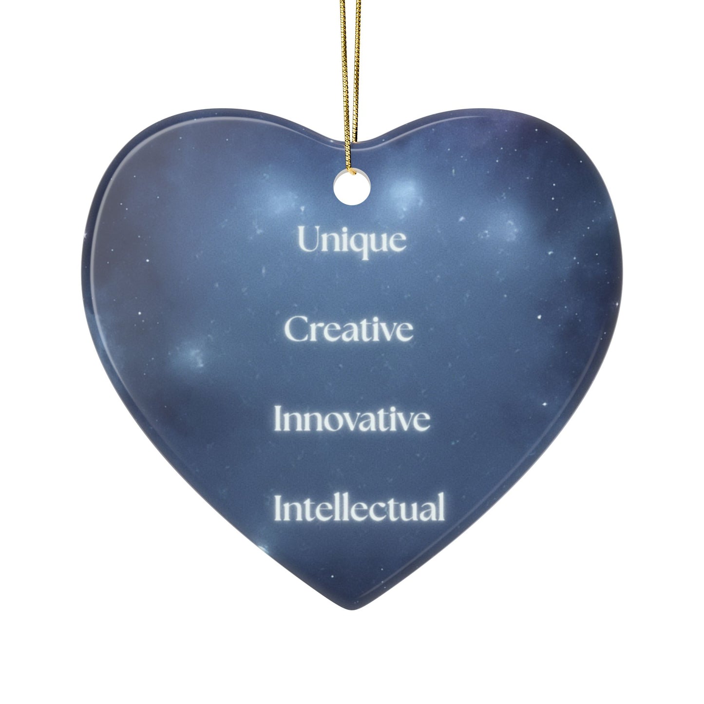 Aquarius Zodiac Ceramic Ornament – Unique & Creative 2-Sided Design