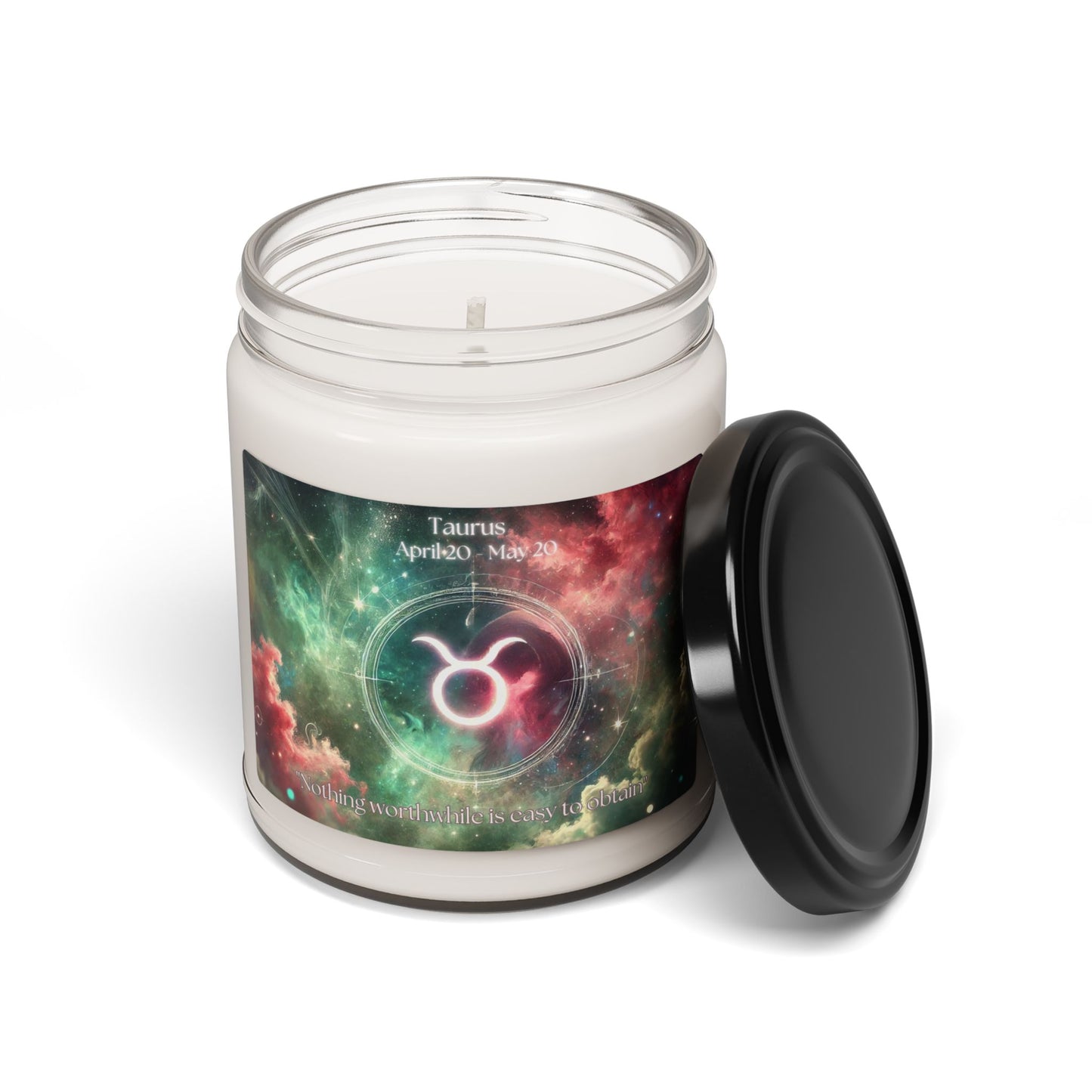 Taurus Scented Soy Candle - 9oz Zodiac Candle for Astrology Lovers