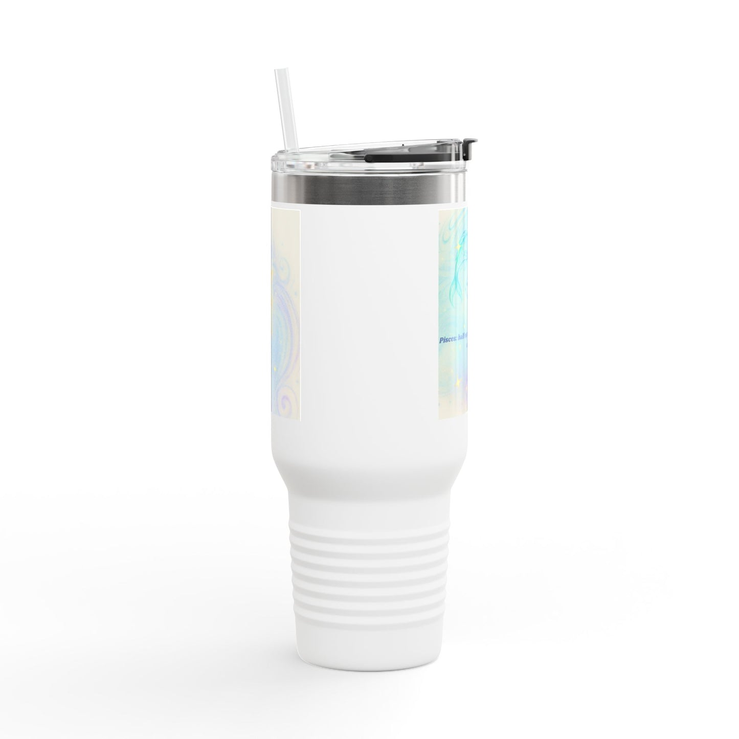 Pisces Magical Insulated Travel Mug - 40oz with Fun Coffee Quotes