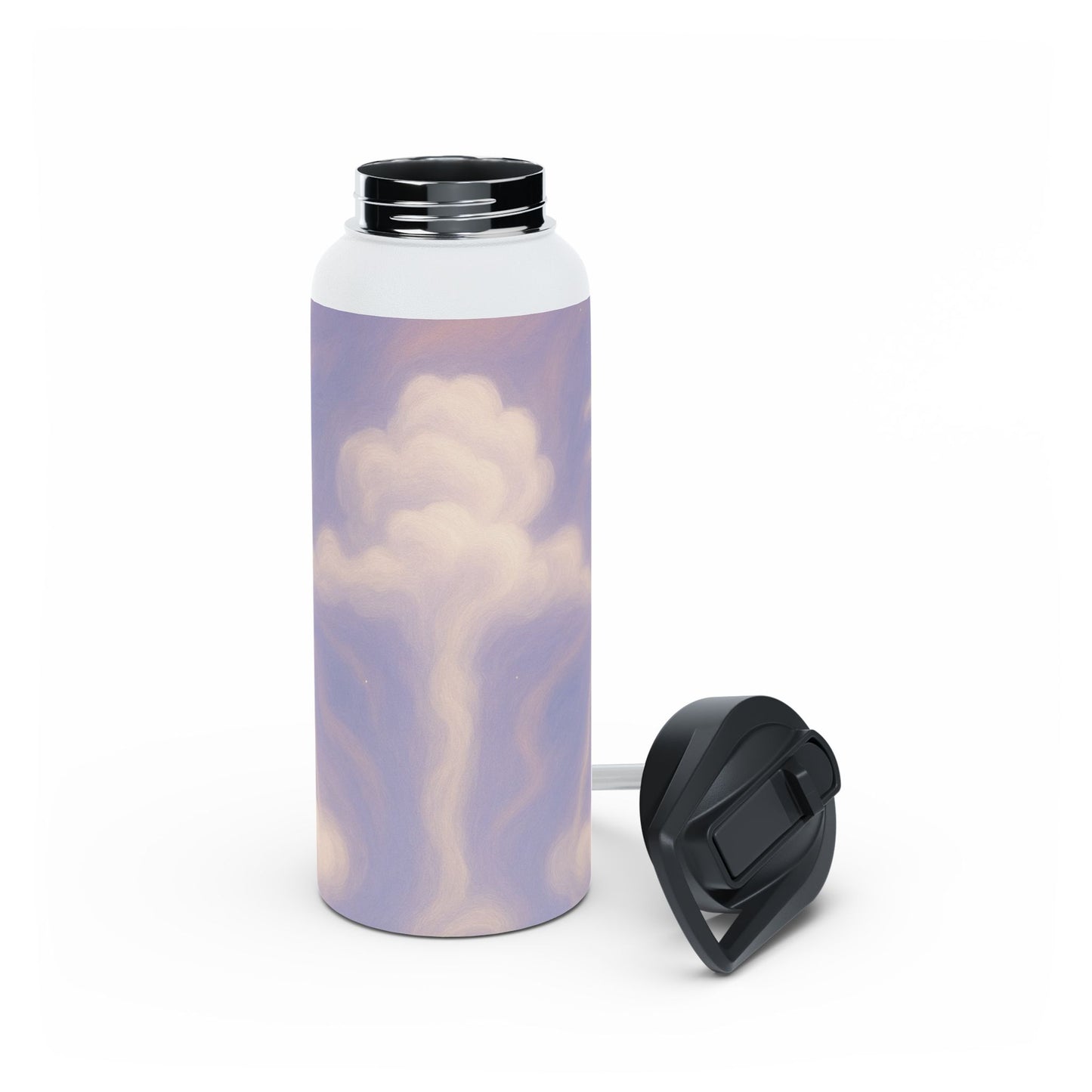 Dreamy Libra Clouds Stainless Steel Water Bottle, Eco-Friendly Travel Mug, Fitness Water Bottle, Gift for Hikers, Reusable Water Container