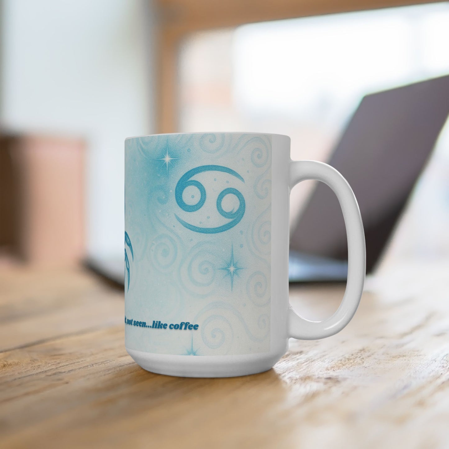 Zodiac Cancer Mug - Ceramic Coffee Cup with Cheeky Quote