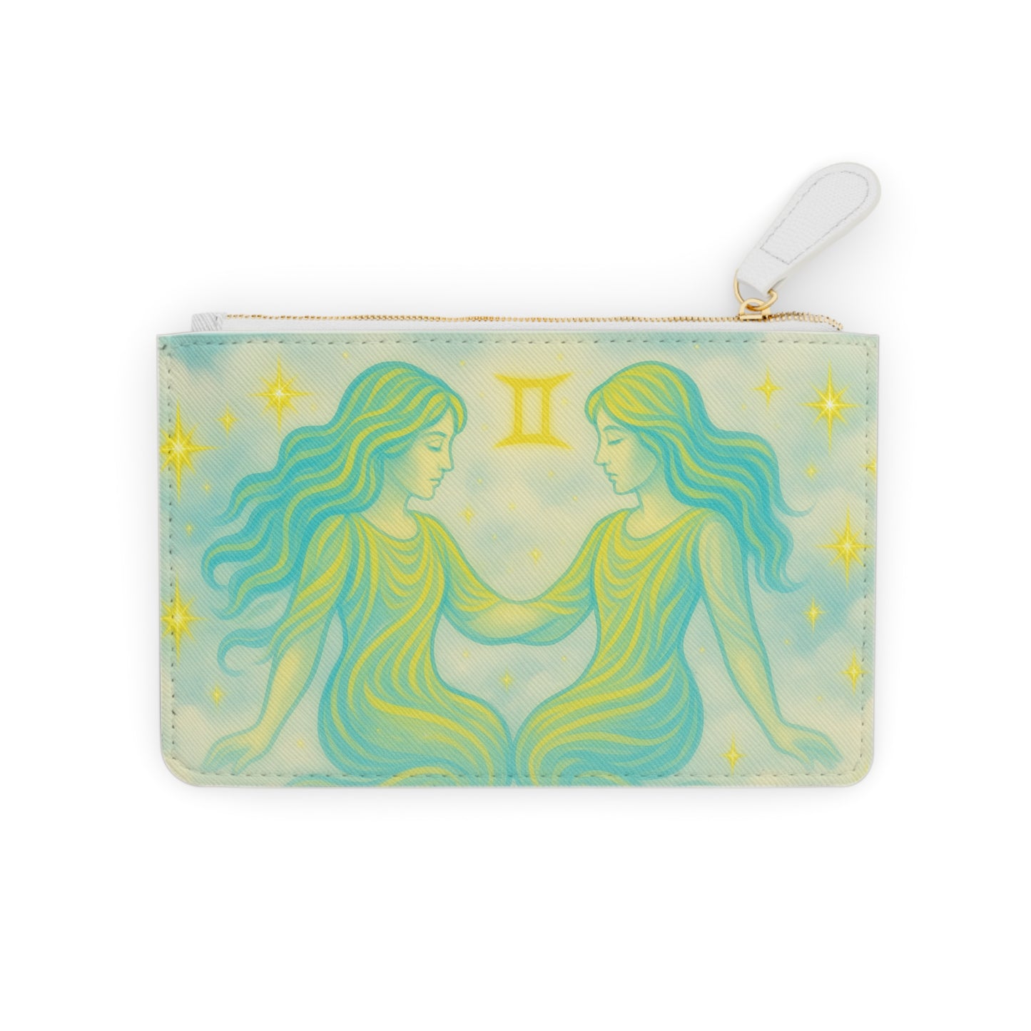 Gemini Mini Clutch Bag, Zodiac Clutch, Astrological Purse, Celestial Wallet, Gemini Gift, Astrology Accessory