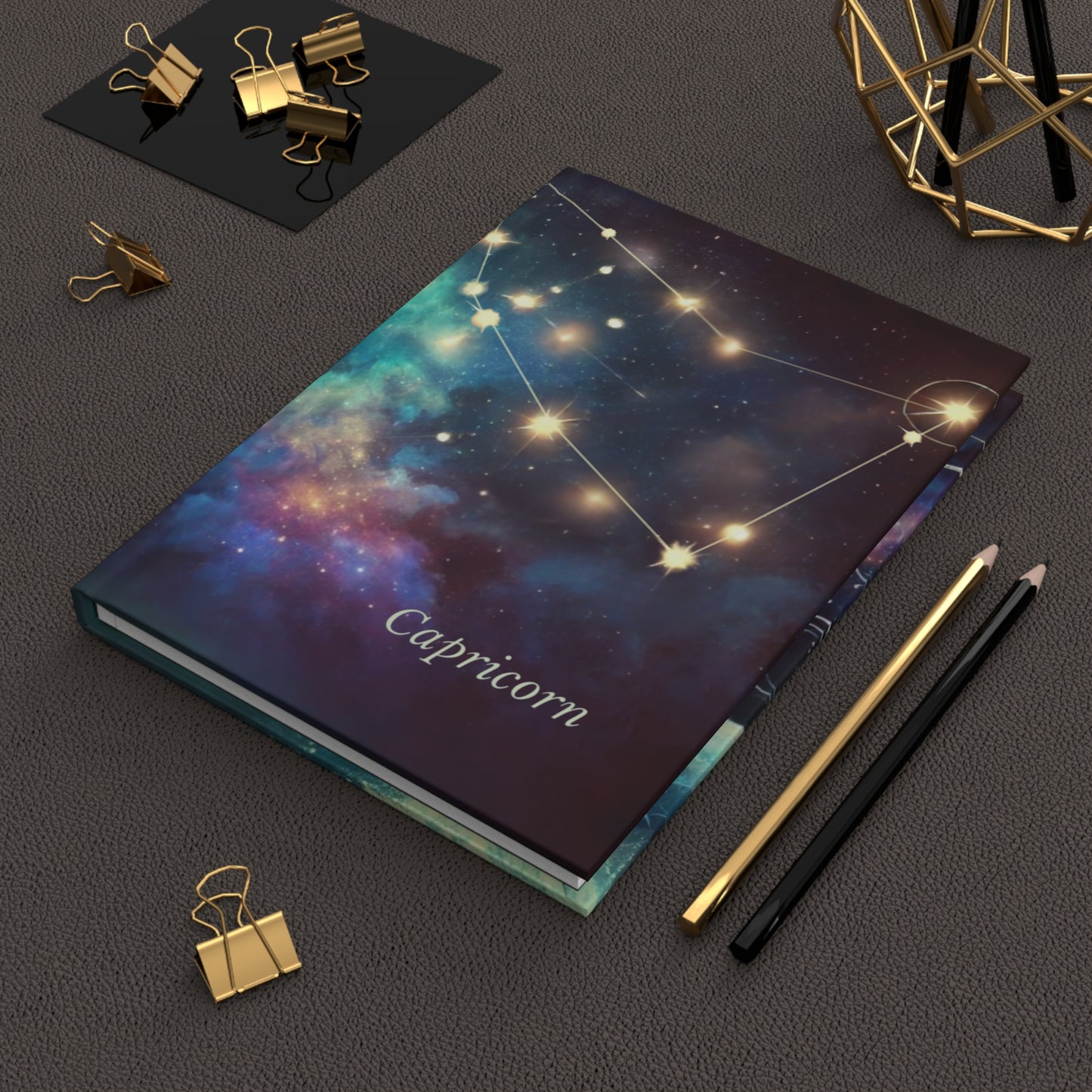 Capricorn Constellation Hardcover Journal - Celestial Theme for Astrology Lovers