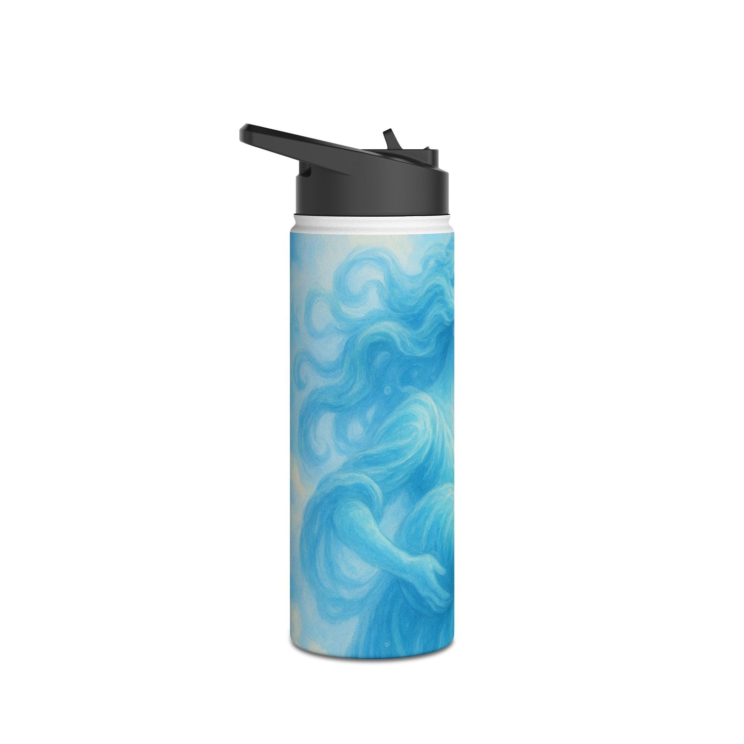 Aquarius Dreamy Goddess Water Bottle, Inspirational Hydration Gift, Eco-Friendly Travel Mug, Motivational Gym Bottle, Serenity Water Flask