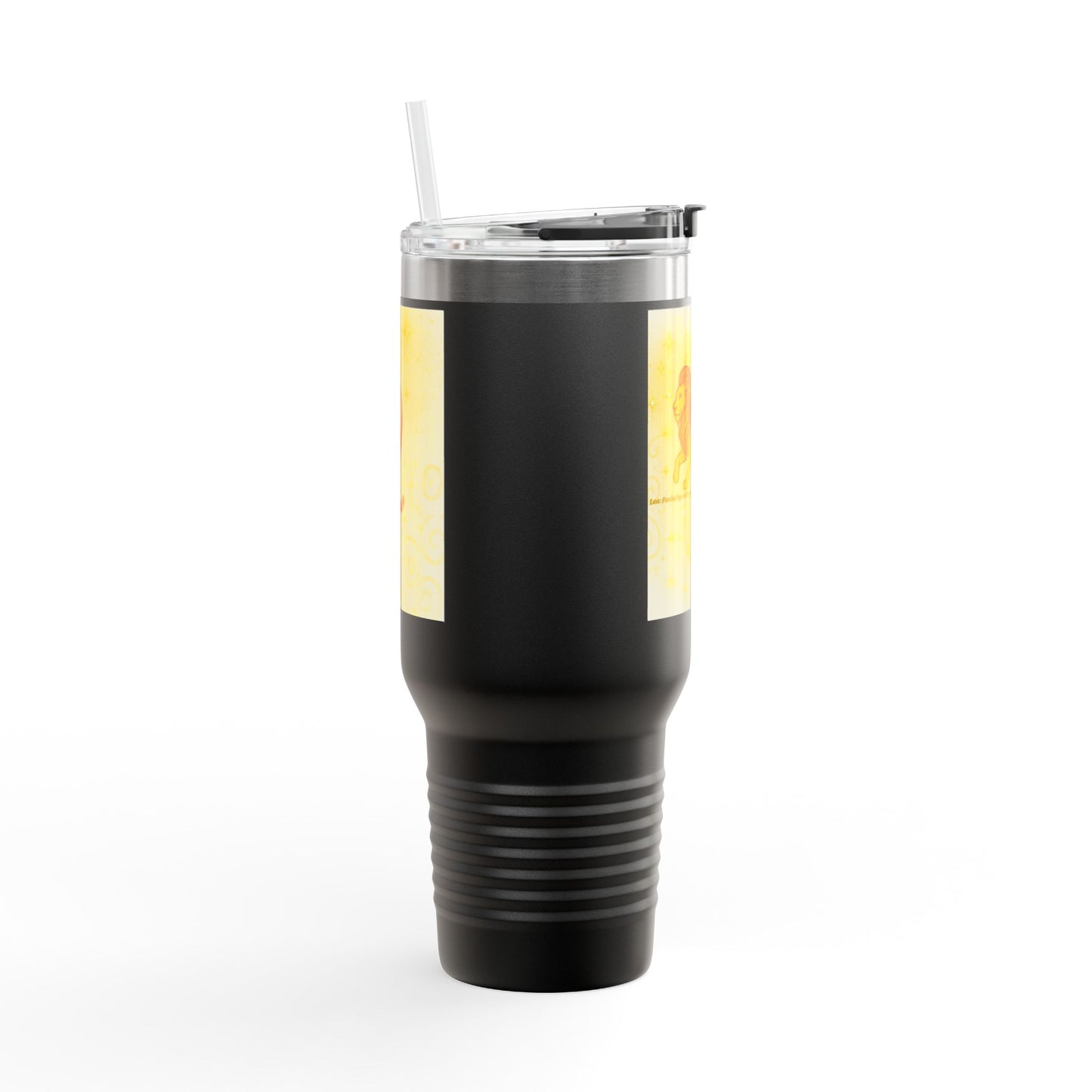 Vibrant Leo Lion Insulated Travel Mug - 40oz Tumblers for Adventurers