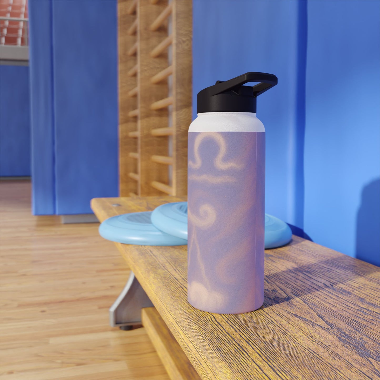 Dreamy Libra Clouds Stainless Steel Water Bottle, Eco-Friendly Travel Mug, Fitness Water Bottle, Gift for Hikers, Reusable Water Container