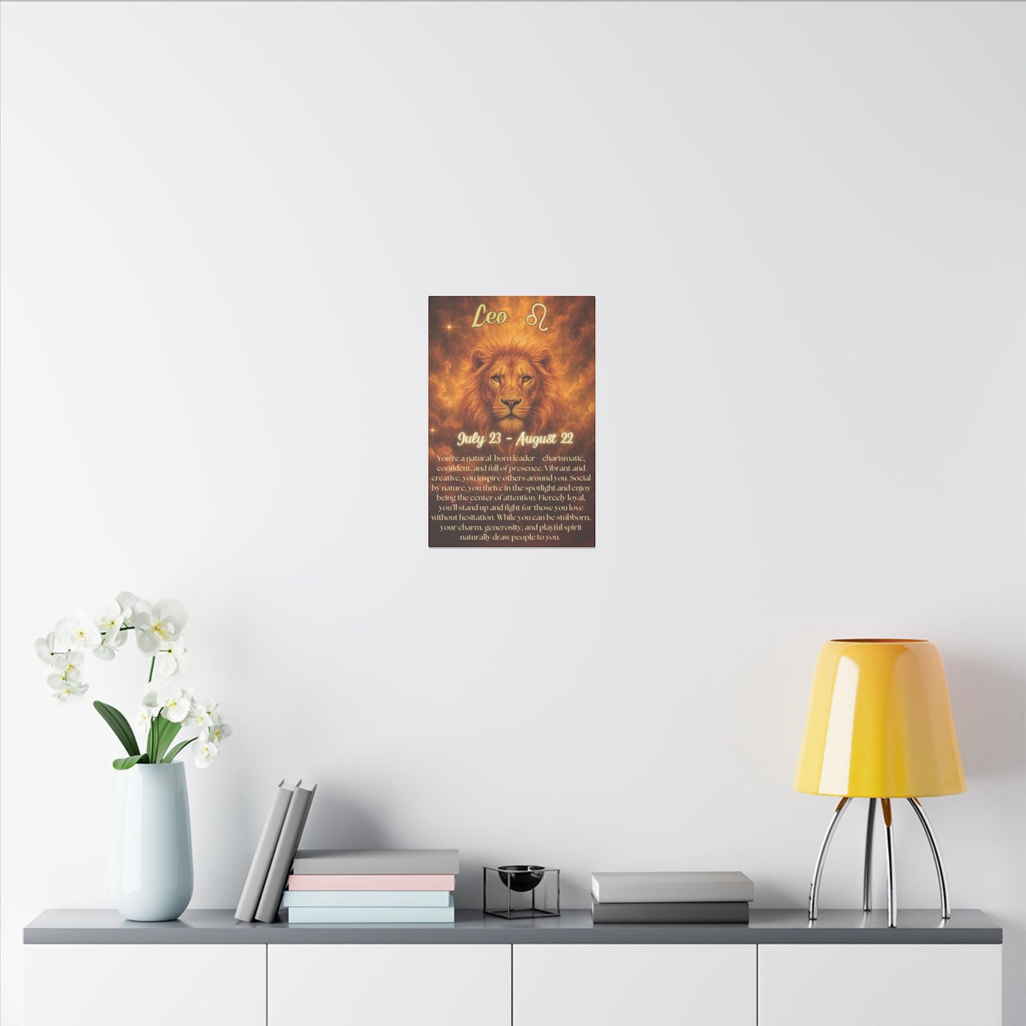 Leo Zodiac Canvas Print – Inspiring Wall Art for July-August Birthdays