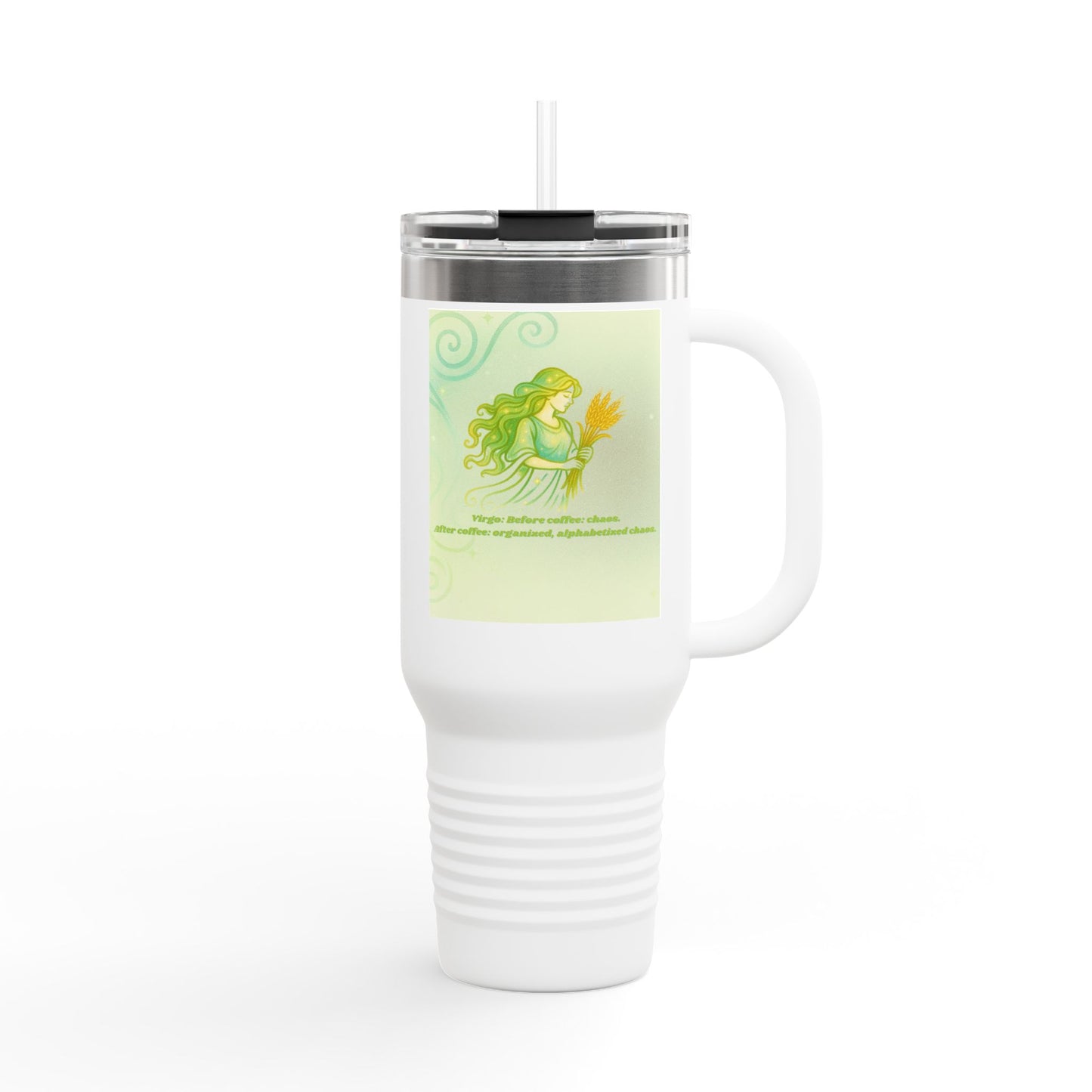 Inspirational Virgo Design - Eco-Friendly 40oz Insulated Travel Mug