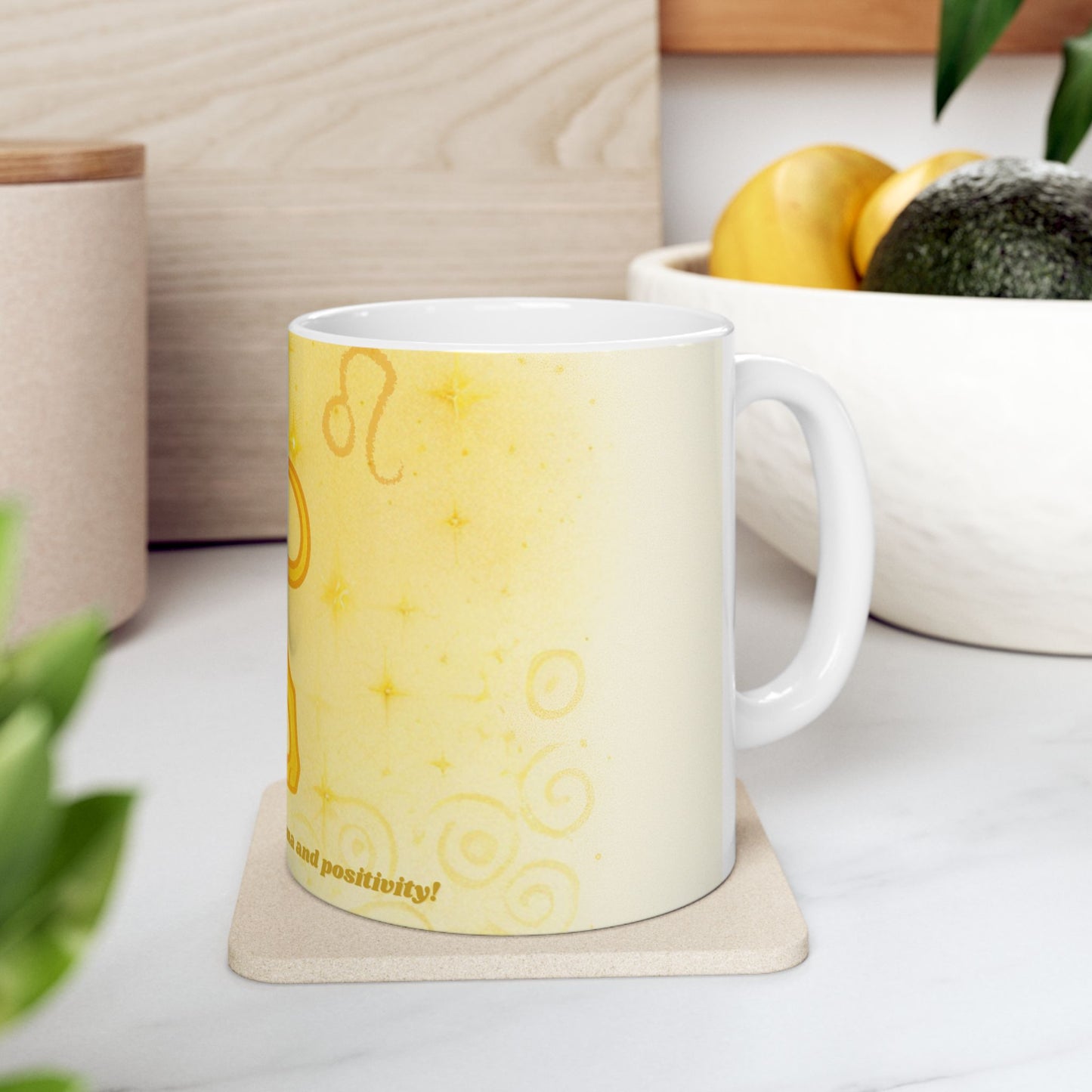 Lion Ceramic Mug - 11oz & 15oz - Perfect for Coffee Lovers and Zodiac Enthusiasts