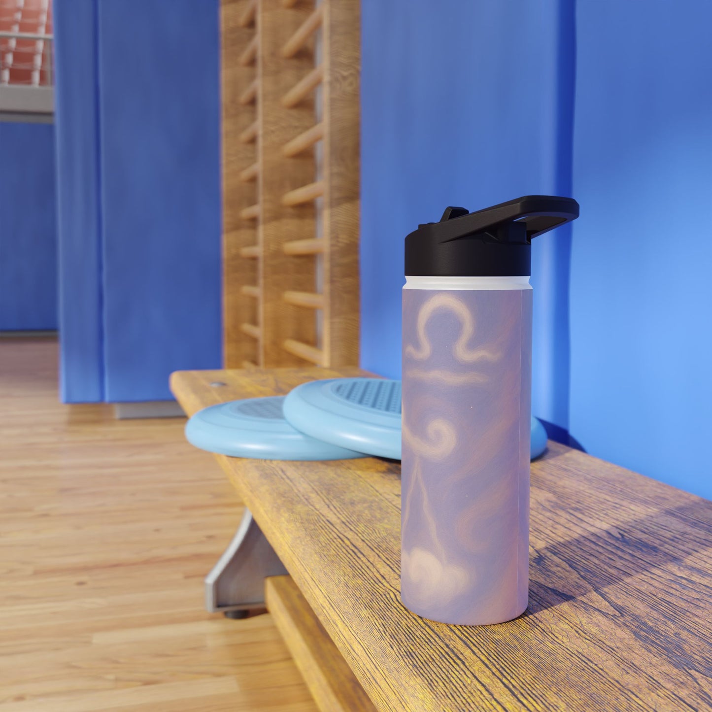 Dreamy Libra Clouds Stainless Steel Water Bottle, Eco-Friendly Travel Mug, Fitness Water Bottle, Gift for Hikers, Reusable Water Container