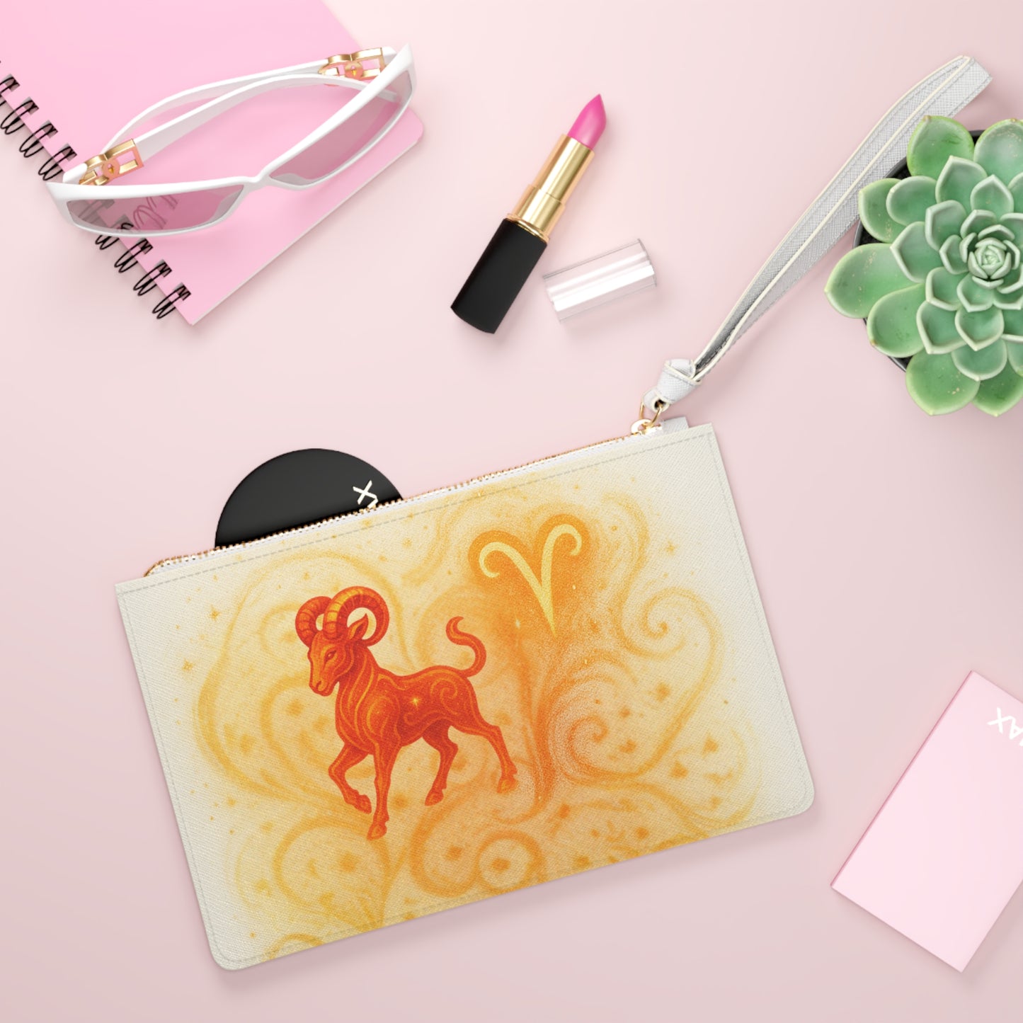 Aries Astrology Clutch Bag - Zodiac Sign Accessory for Astrological Lovers