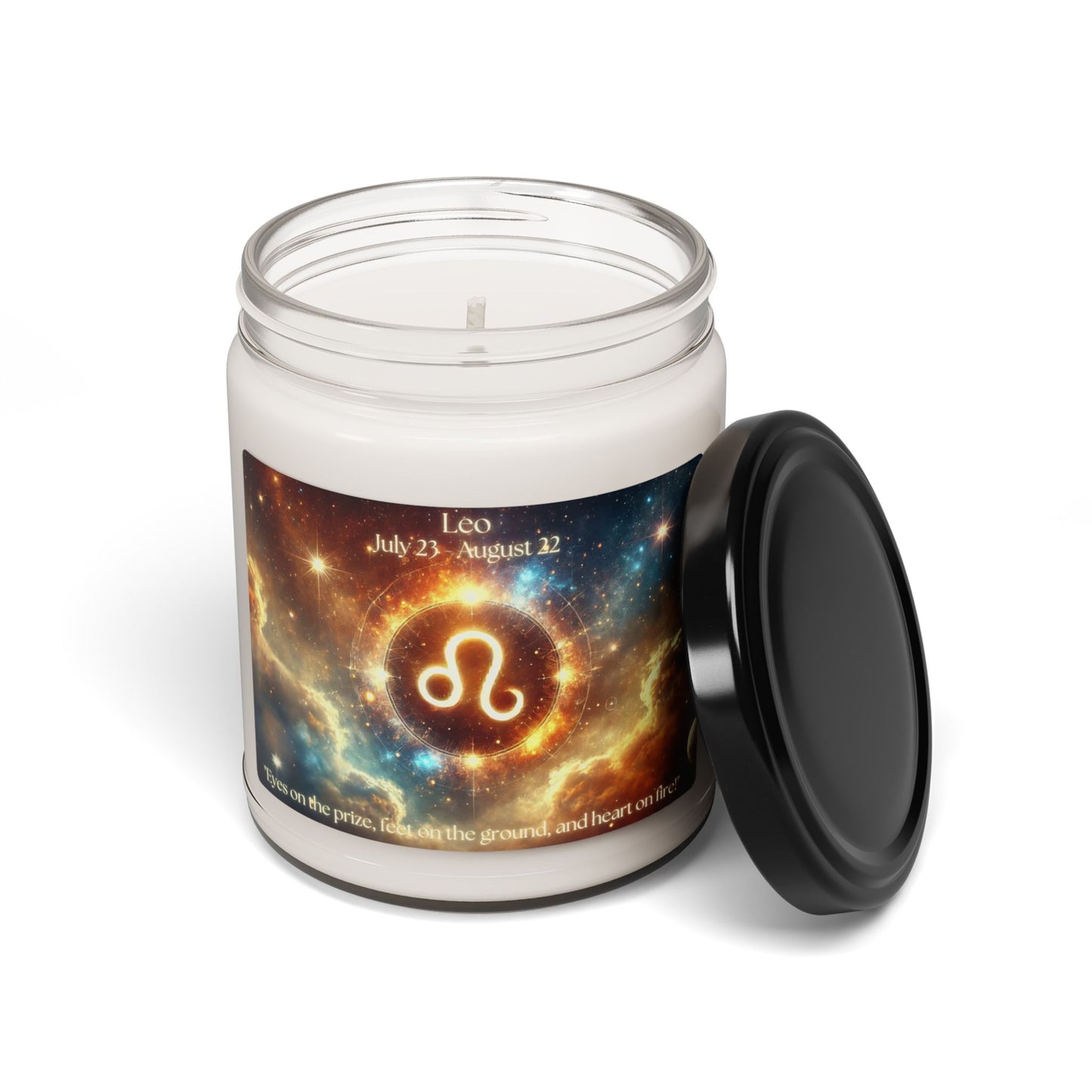 Leo Zodiac Scented Soy Candle - 9oz | Astrological Gift for Birthdays & Celebrations