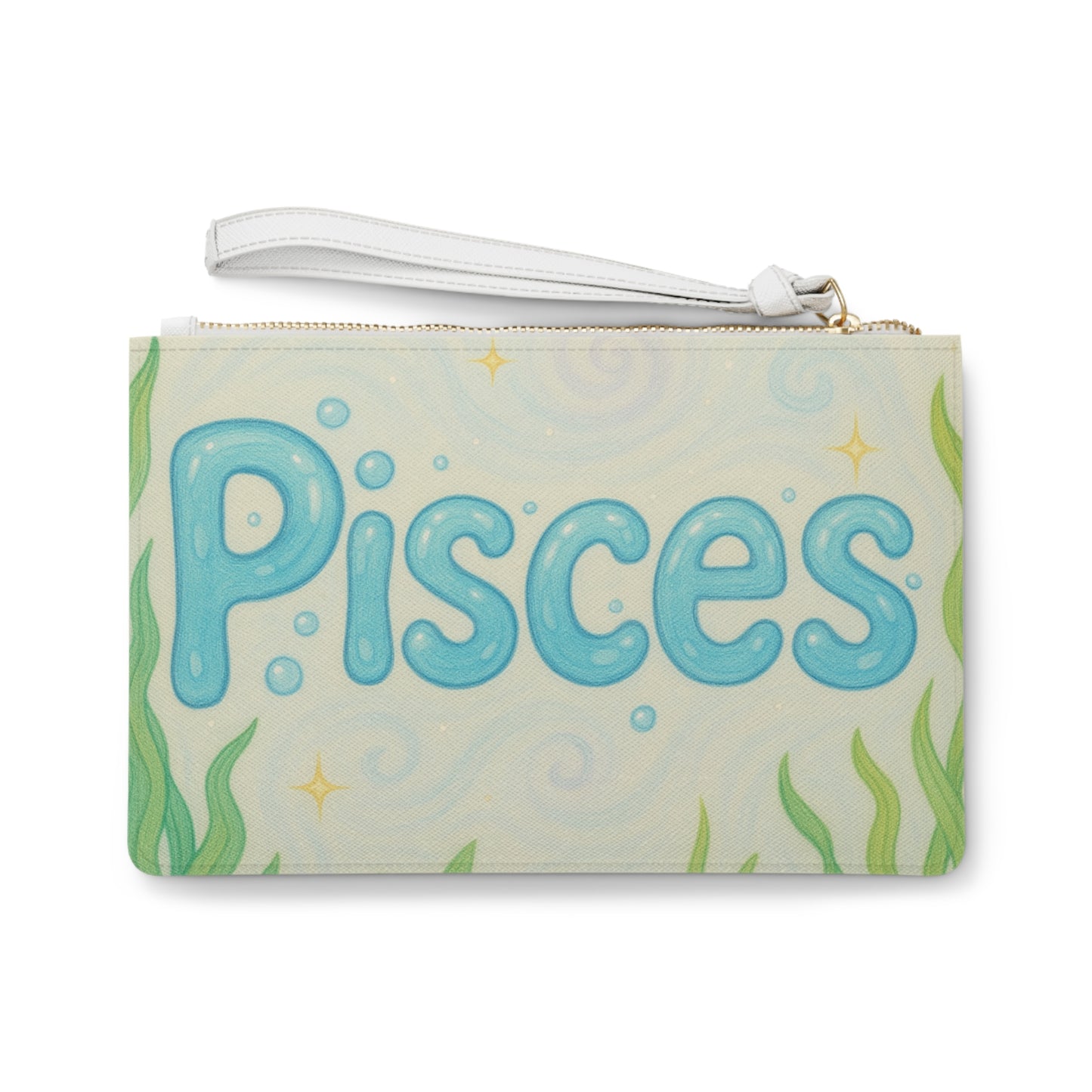 Pisces Clutch Bag - Artistic Zodiac Design for Astrology Lovers