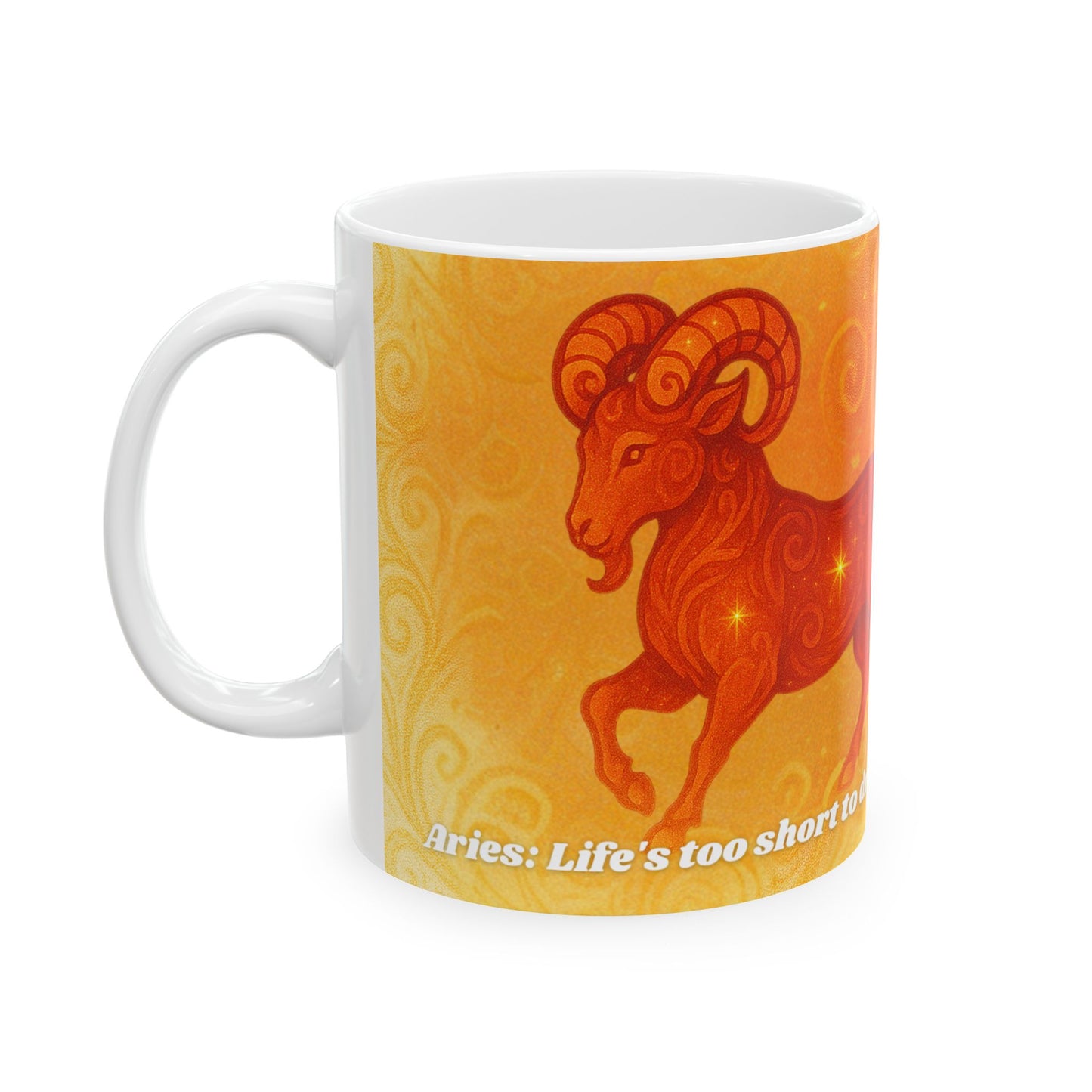 Aries Zodiac Ceramic Mug - Perfect Gift for Astrology Lovers