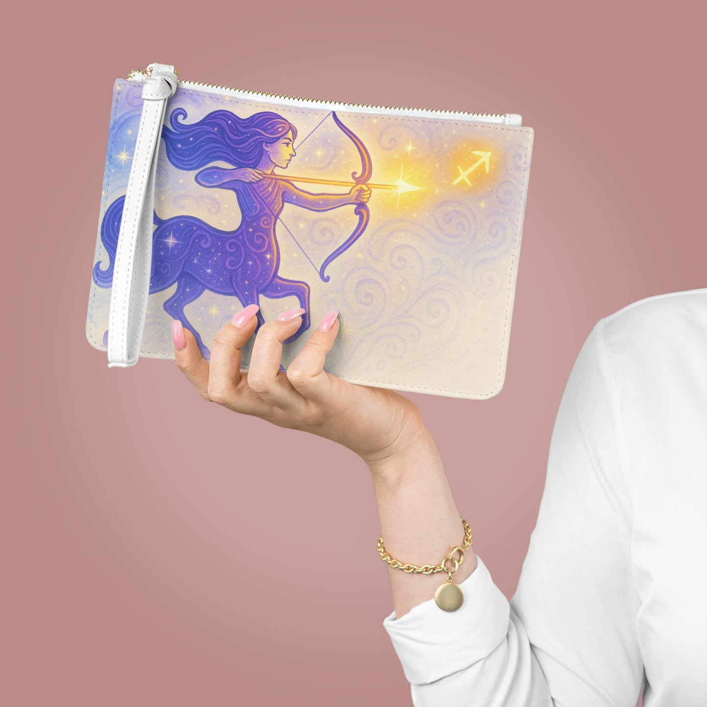 Sagittarius Zodiac Clutch Bag - Astrology Inspired Purse for Astrology Lovers
