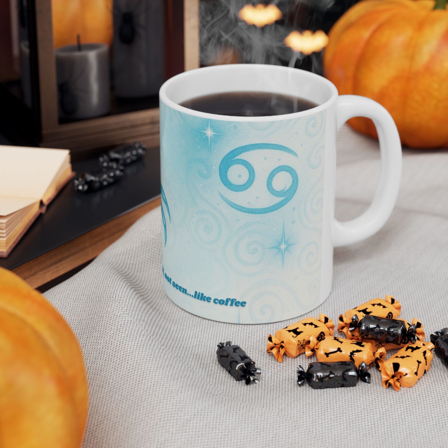 Zodiac Cancer Mug - Ceramic Coffee Cup with Cheeky Quote