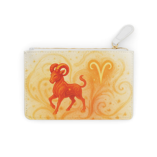 Aries Zodiac Mini Clutch Bag | Astrological Gift, Astrology Purse, Horoscope Accessory, Birthday Clutch, Unique Zodiac Design