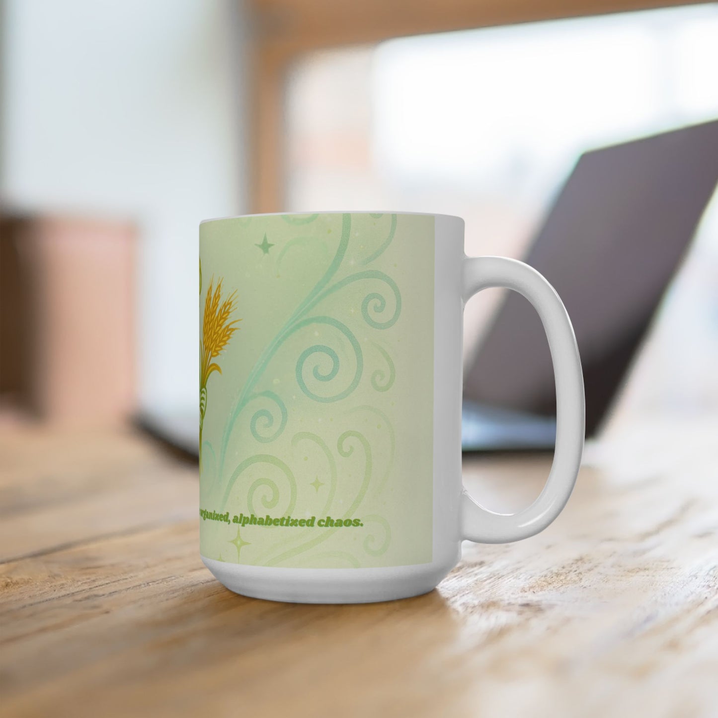 Serene Virgo Goddess Ceramic Mug - 11oz & 15oz