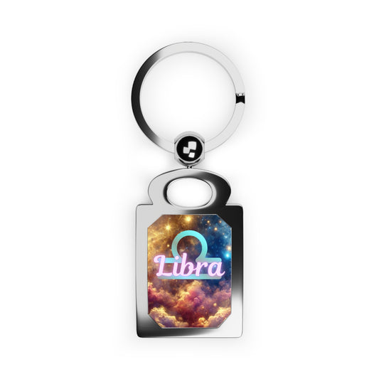 Libra Photo Keyring - Celestial Zodiac Accessory