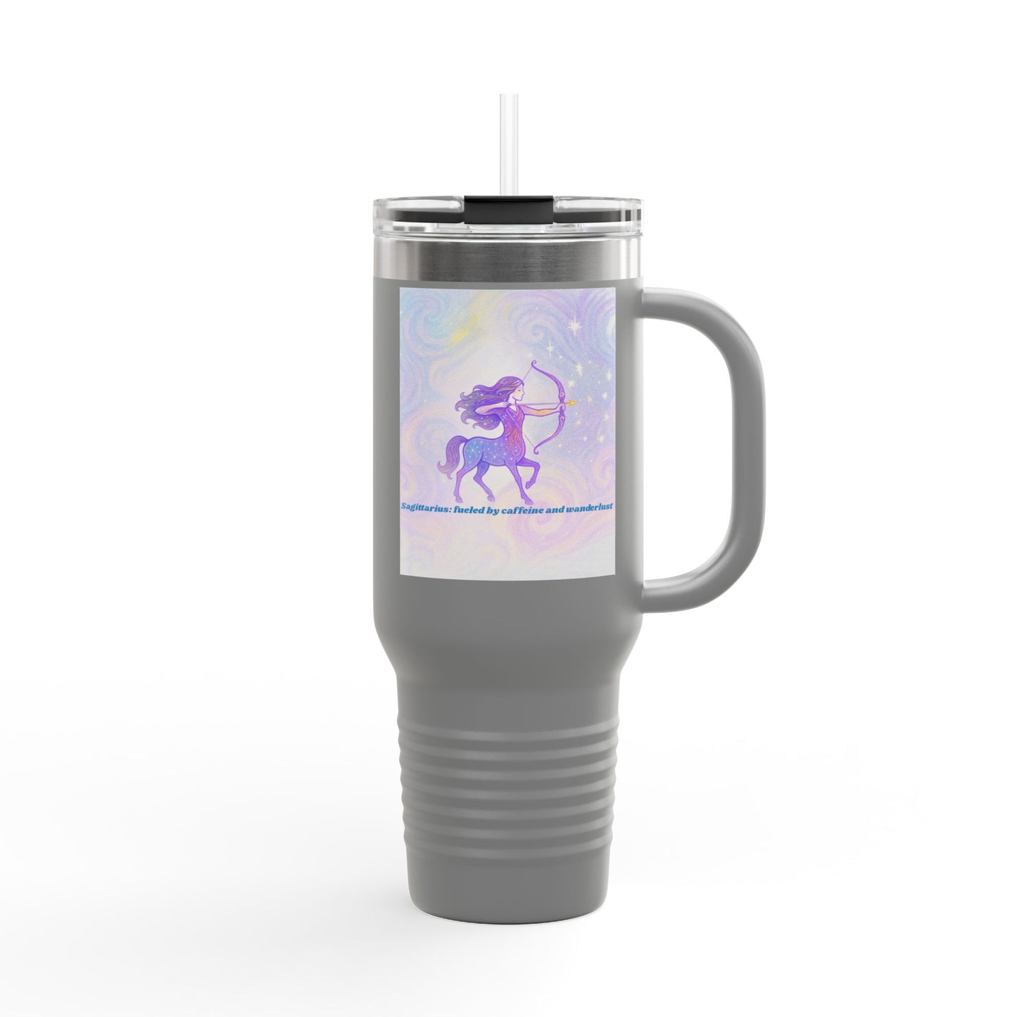 Sagittarius Insulated Travel Mug - 40oz with Celestial Design