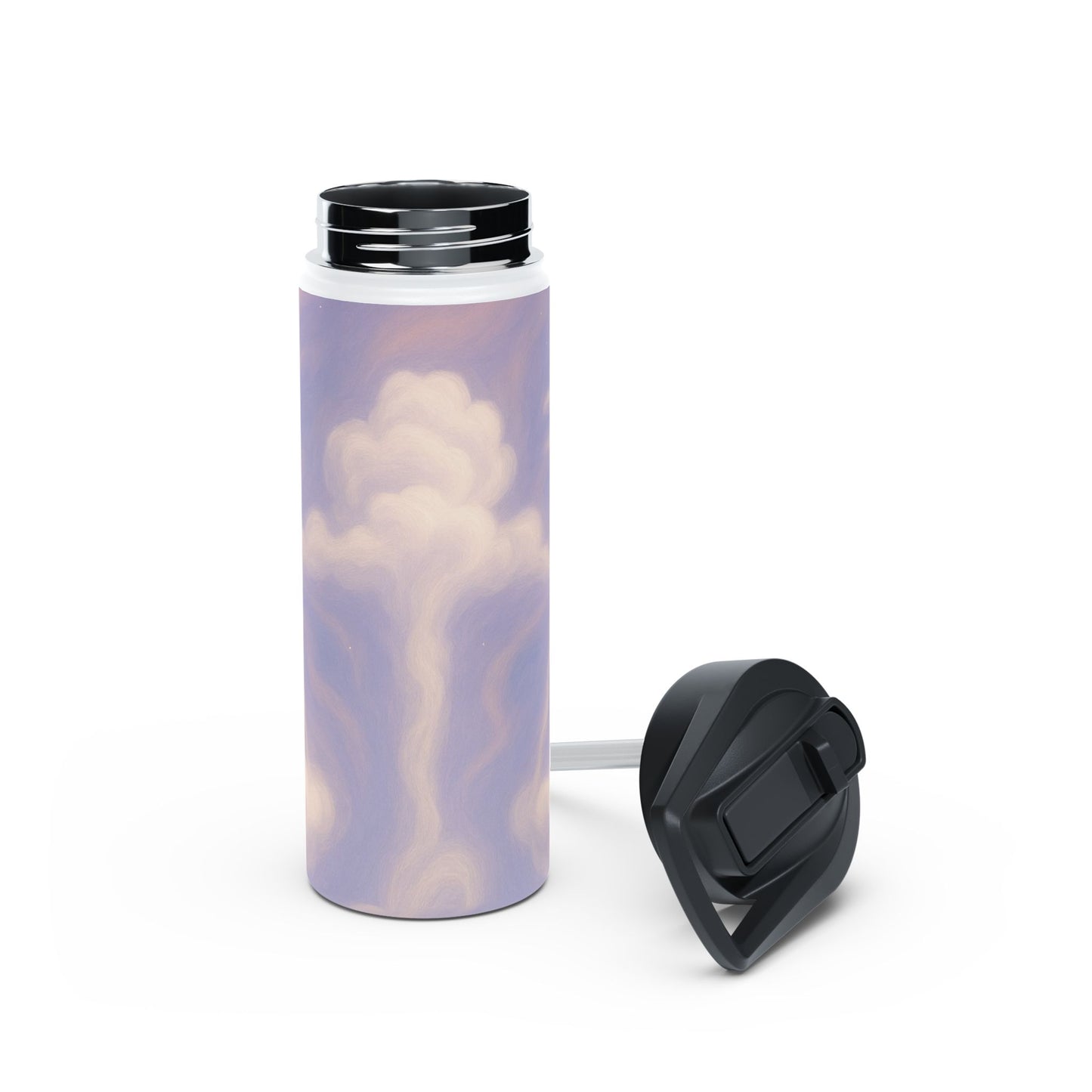 Dreamy Libra Clouds Stainless Steel Water Bottle, Eco-Friendly Travel Mug, Fitness Water Bottle, Gift for Hikers, Reusable Water Container