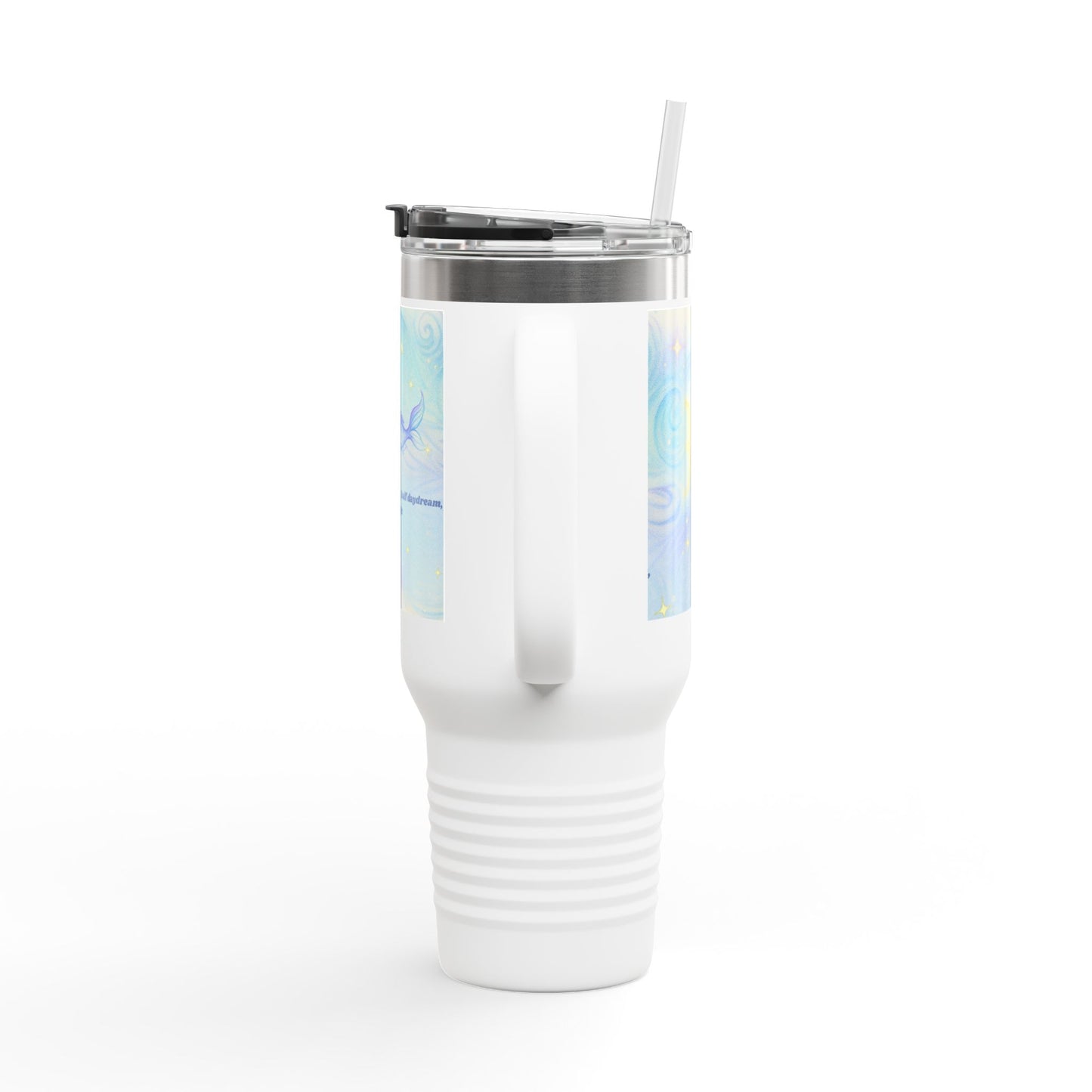 Pisces Magical Insulated Travel Mug - 40oz with Fun Coffee Quotes