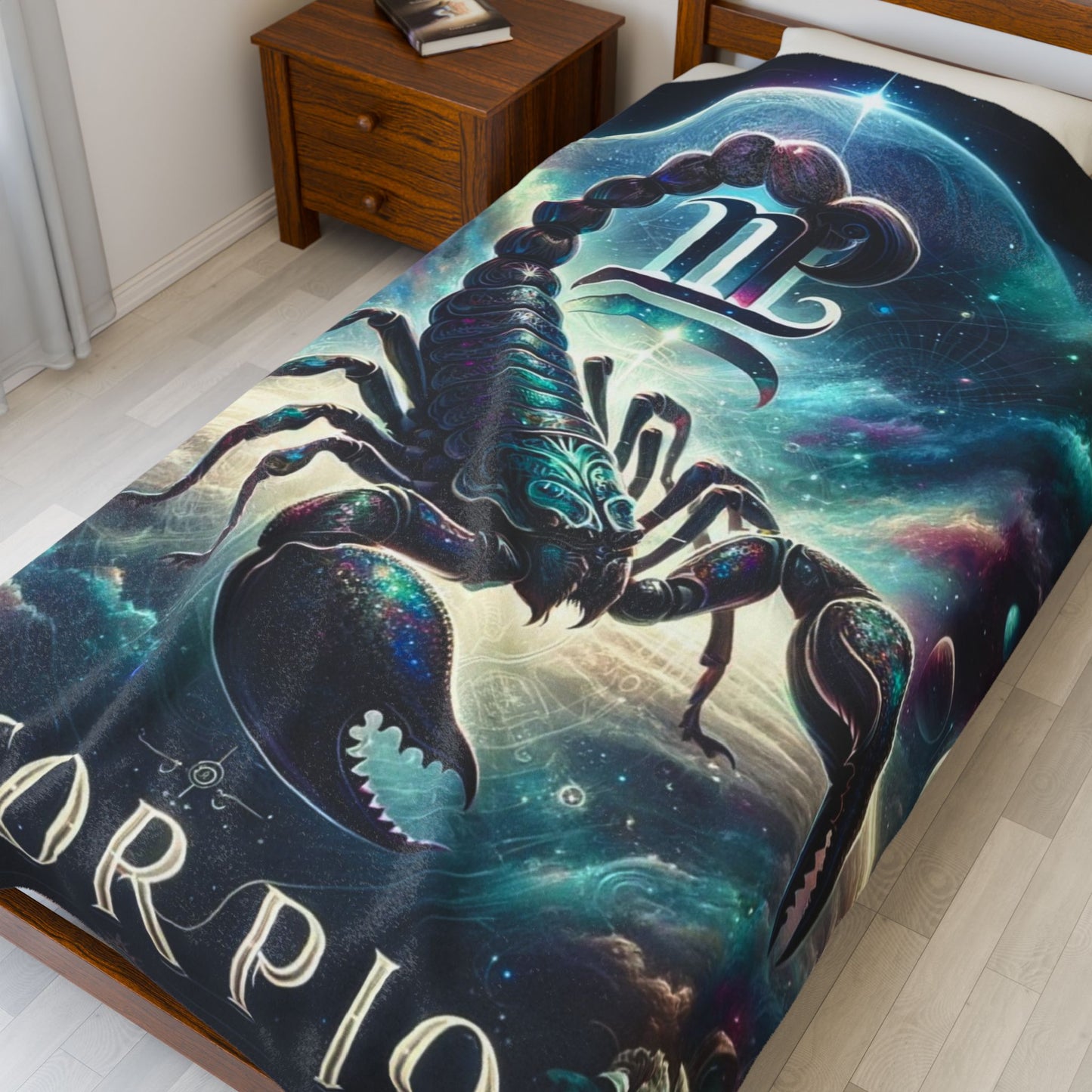 Scorpio Velveteen Plush Blanket | Zodiac Astrology Gift