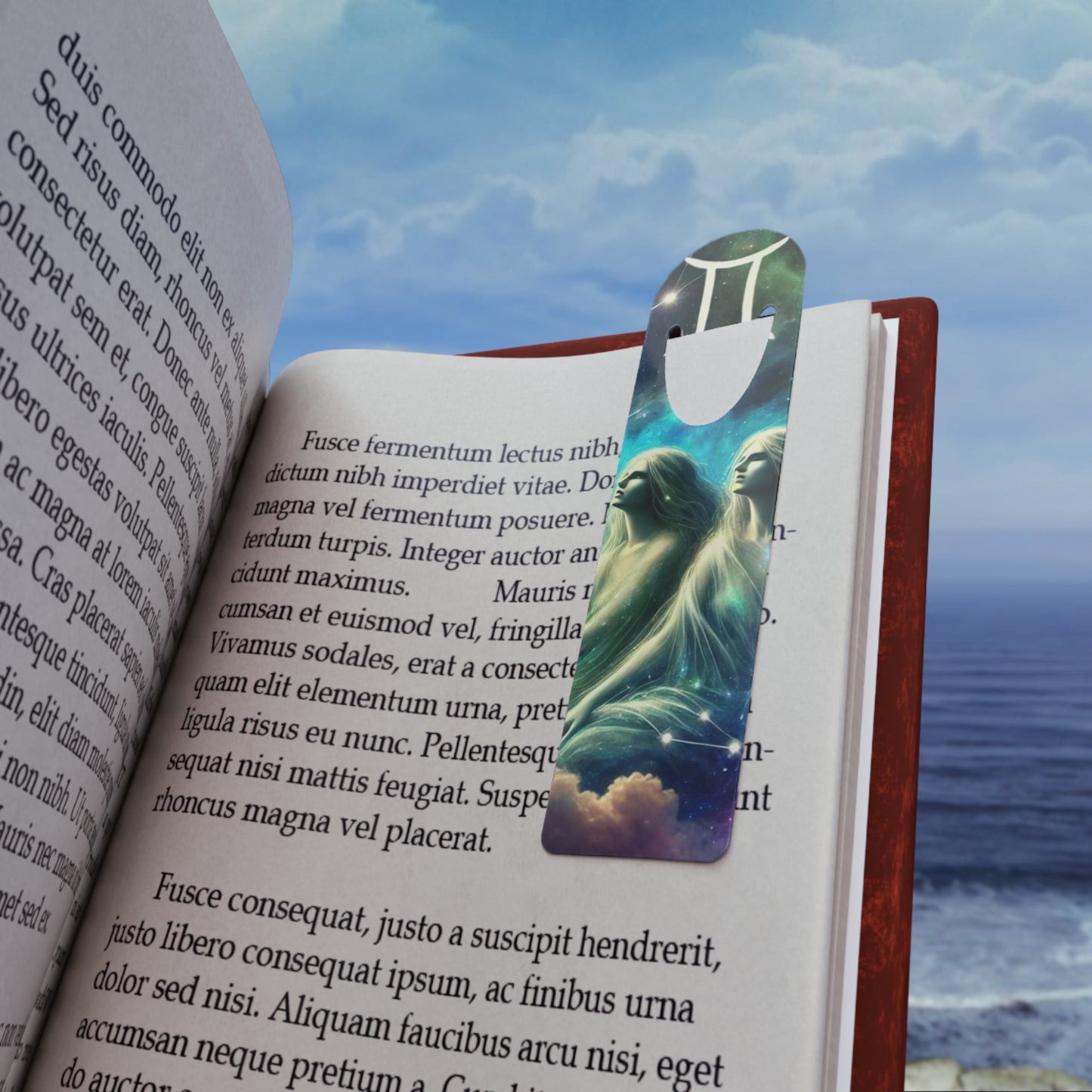 Gemini Bookmark - Ethereal Sisters Bookmark, Literary Gift, Book Lover, Reading Accessories, Magical Decor