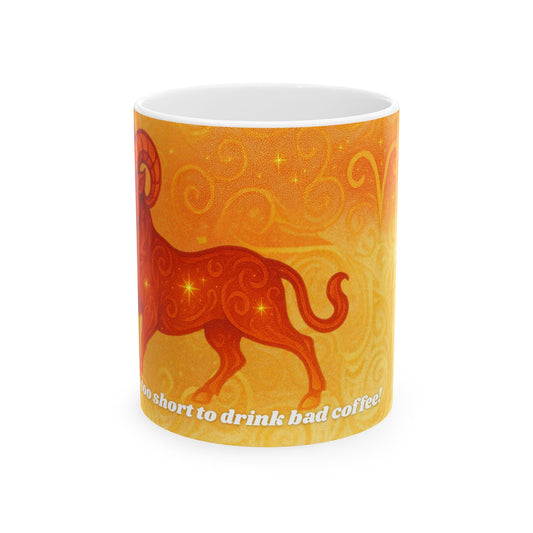 Aries Zodiac Ceramic Mug - Perfect Gift for Astrology Lovers