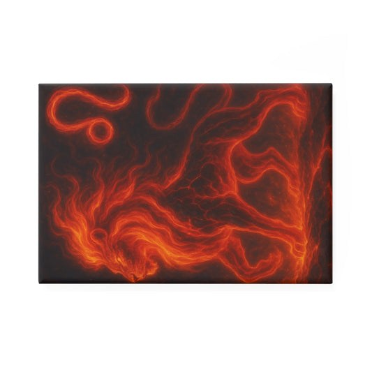 Fiery Lion Magnet | Unique Decorative Magnet, Refrigerator Magnet, Gift for Animal Lovers, Home Decor, Kitchen Accessory
