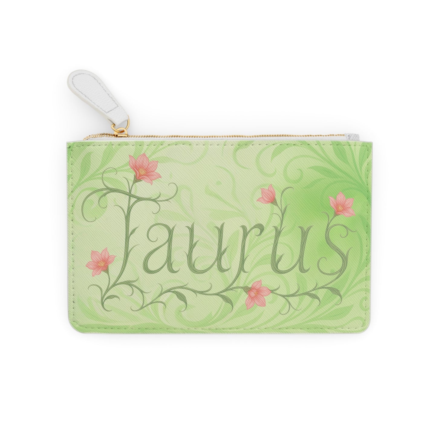 Taurus Mini Clutch Bag, Zodiac Accessories, Astrology Gift, Floral Wallet, Celestial Fashion, Horoscope Clutch