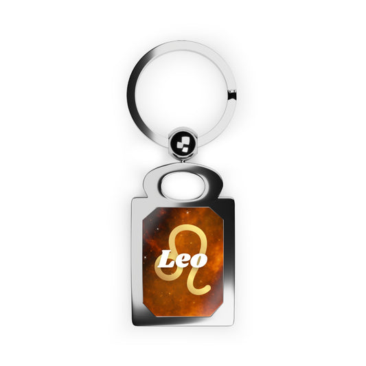 Leo Zodiac Photo Keyring - Astrological Gift for Leo Fans