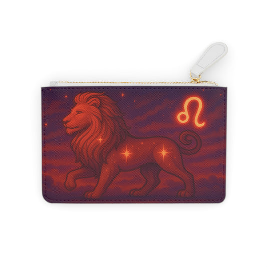Leo Zodiac Mini Clutch Bag, Astrology Clutch, Leo Accessories, Zodiac Fashion, Horoscope Gift, Star Sign Pouch
