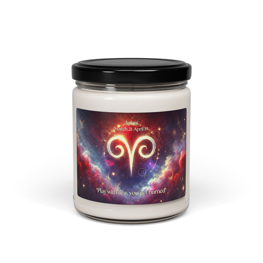 Aries Scented Soy Candle - 9oz | Zodiac Inspired Home Fragrance