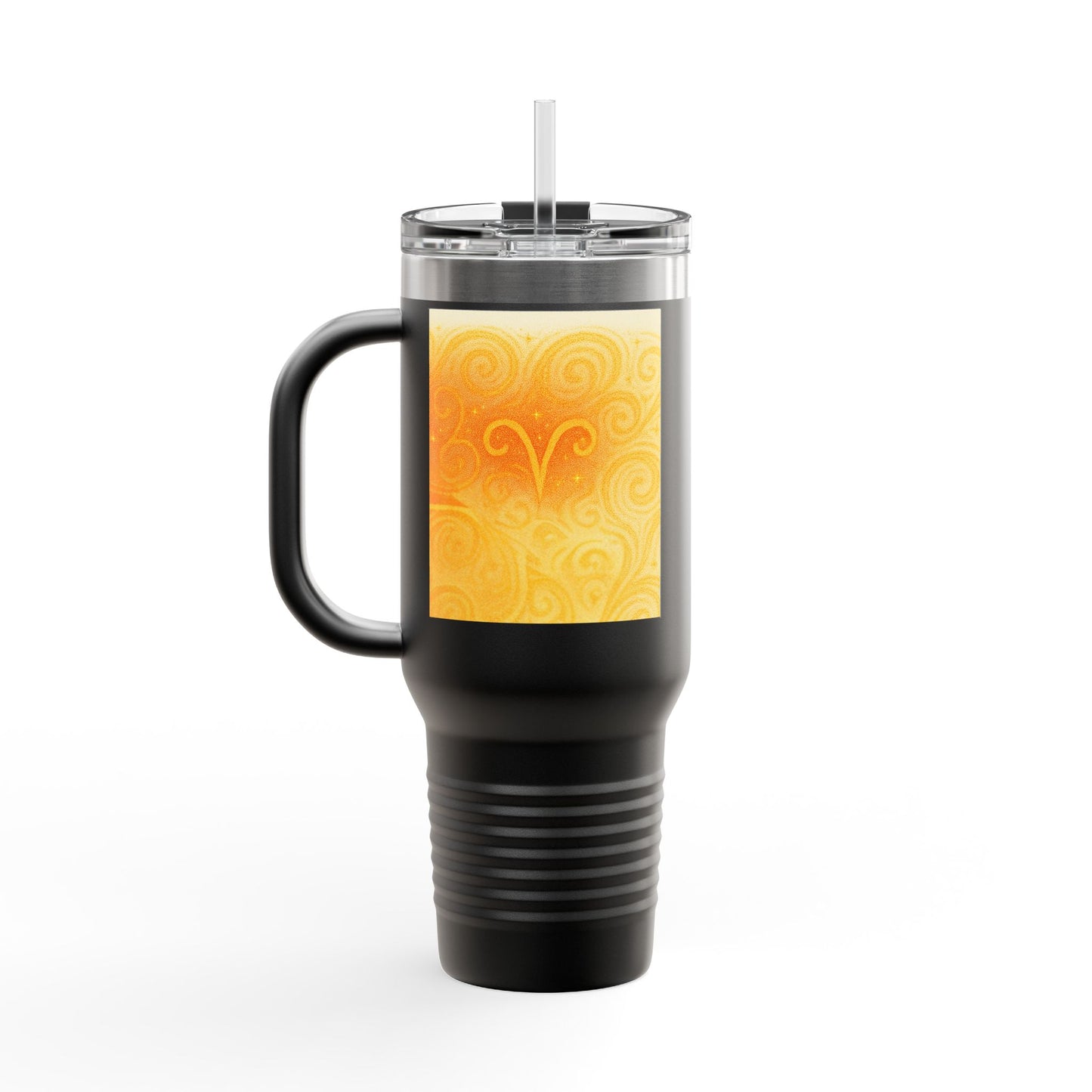 Aries Colorful Insulated Travel Mug - 40oz with Zodiac Design | Perfect for Gifts and On-the-Go