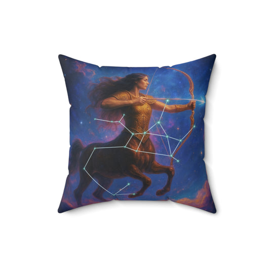 Sagittarius Celestial Pillow - Cosmic Zodiac Décor for Astrology Lovers