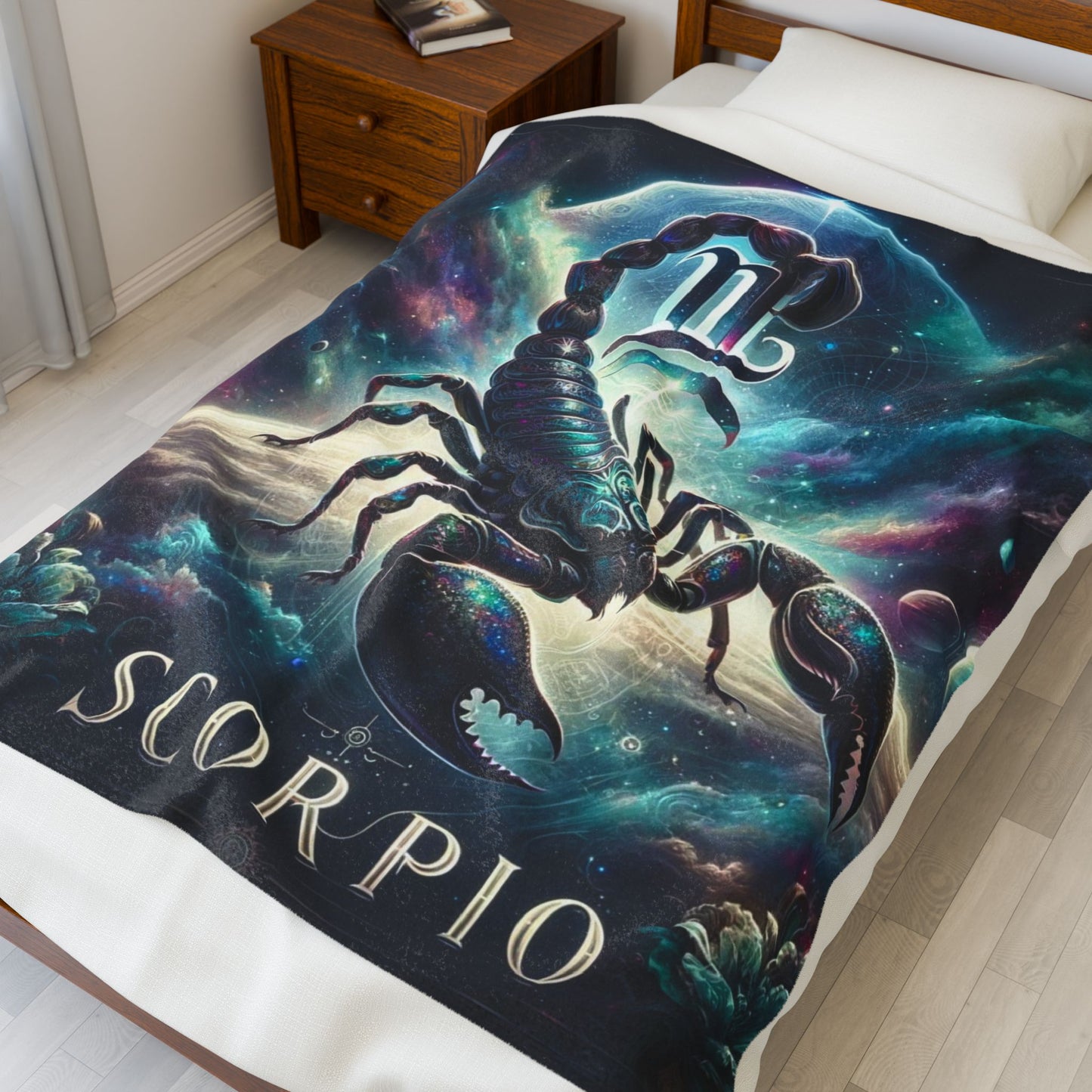 Scorpio Velveteen Plush Blanket | Zodiac Astrology Gift