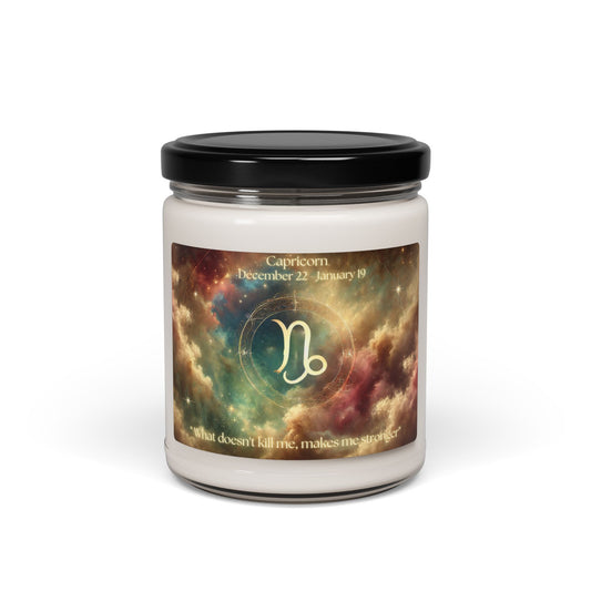 Capricorn Scented Soy Candle – 9oz | Zodiac Horoscope Gift