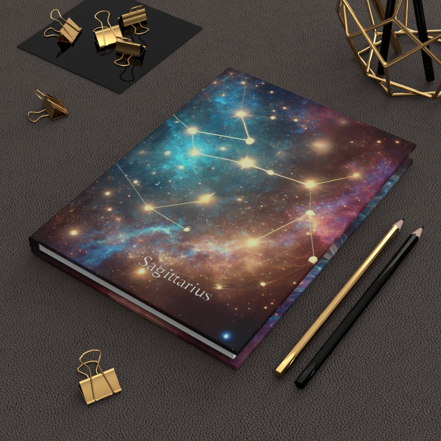 Sagittarius Hardcover Journal - Celestial Inspired Diary for Astrology Lovers