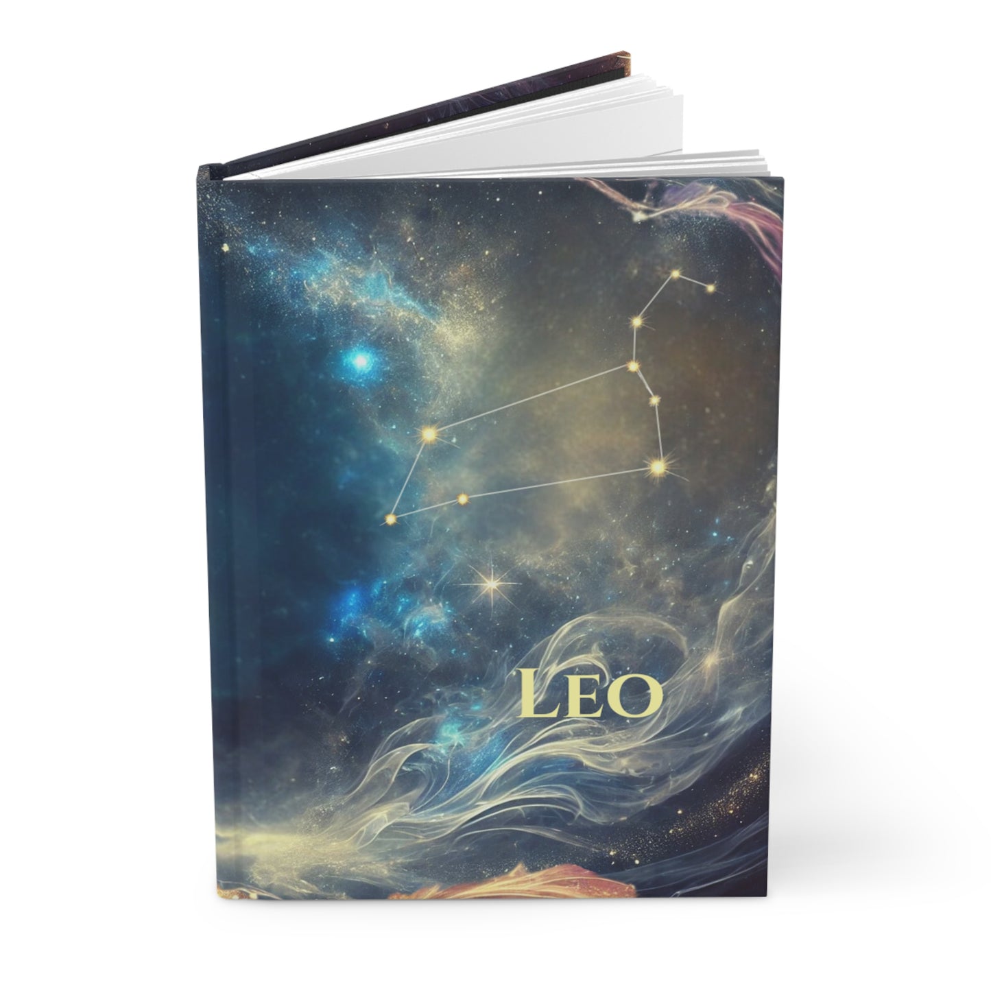 Leo Constellation Hardcover Journal - Astrological Notebook for Leo Zodiac Lovers
