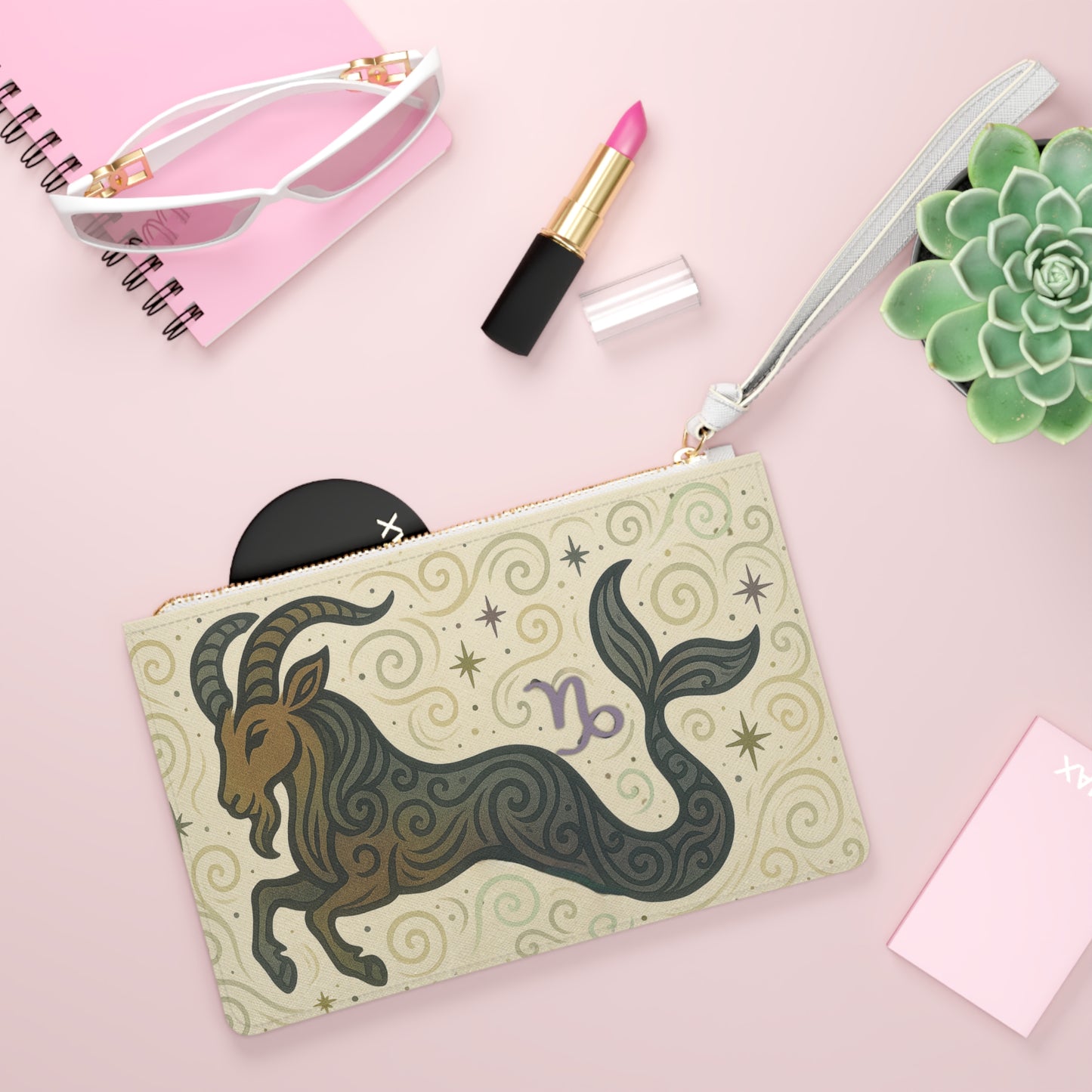 Capricorn Zodiac Clutch Bag - Astrology Inspired Accessory