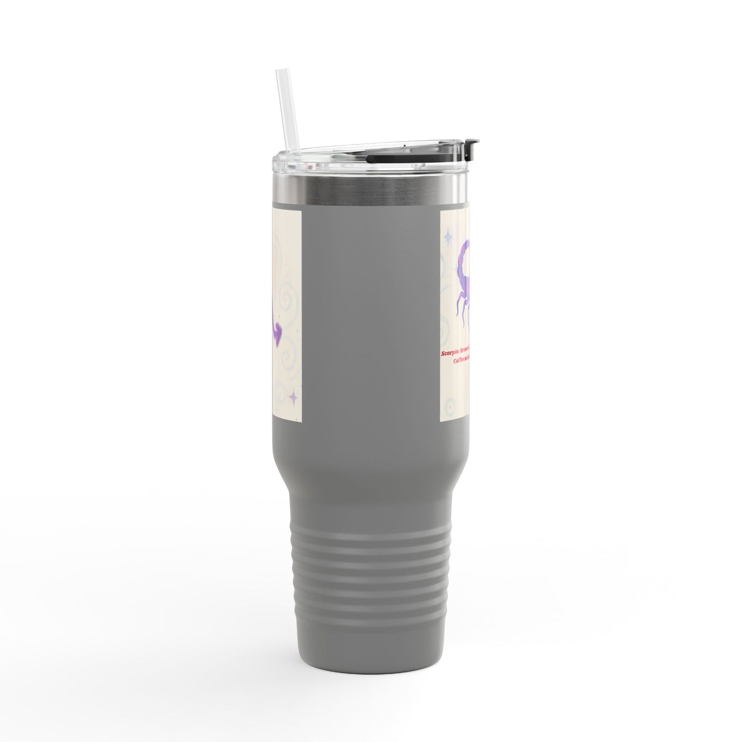 Scorpio Insulated Travel Mug - 40oz Coffee Tumbler with Motivational Quote