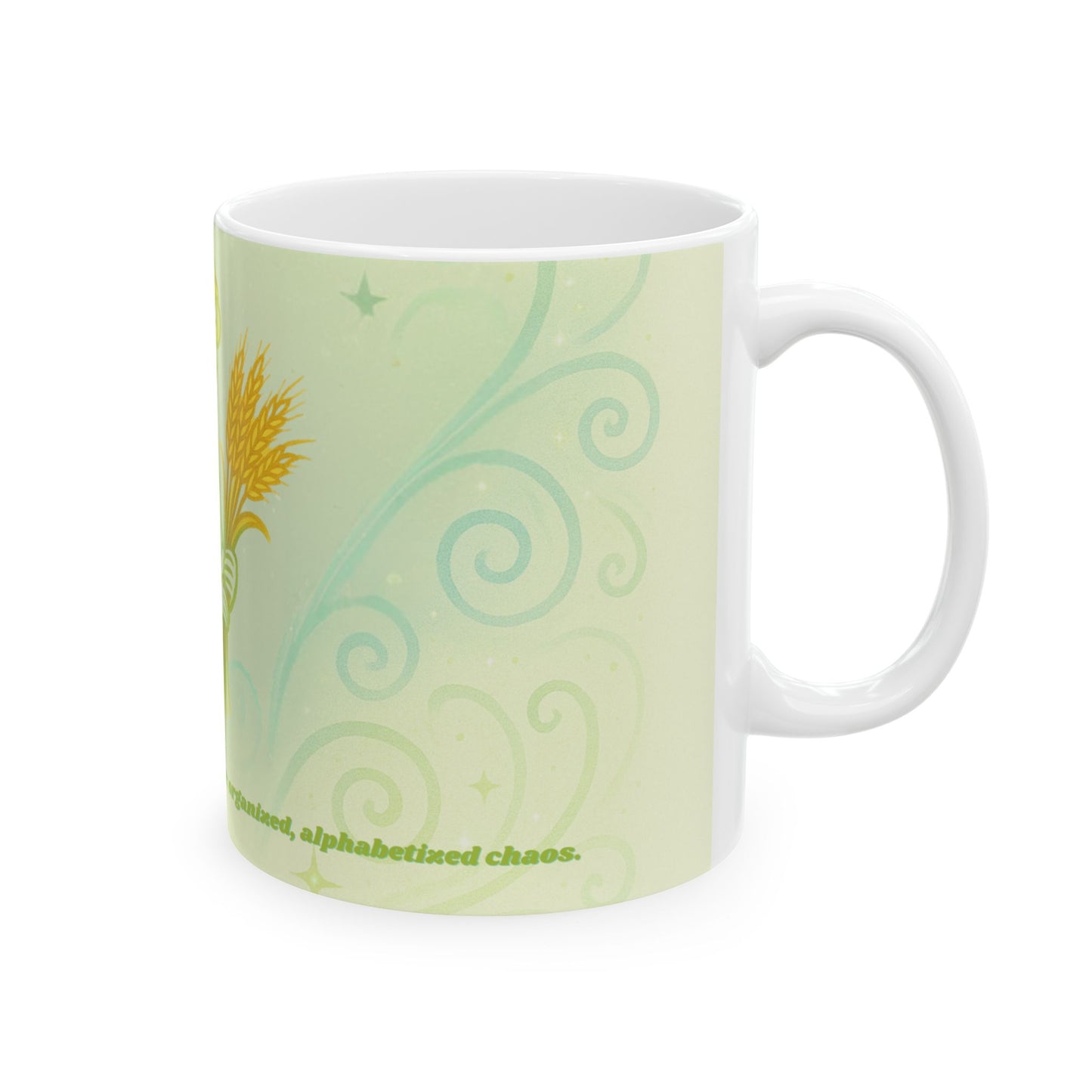 Serene Virgo Goddess Ceramic Mug - 11oz & 15oz