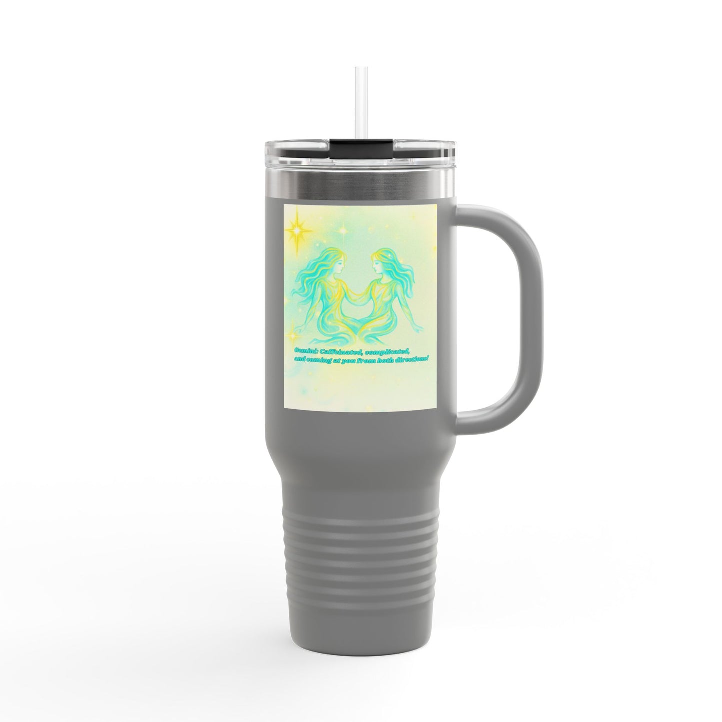 Gorgeous Gemini Insulated Travel Mug - 40oz Design for Astrology Lovers