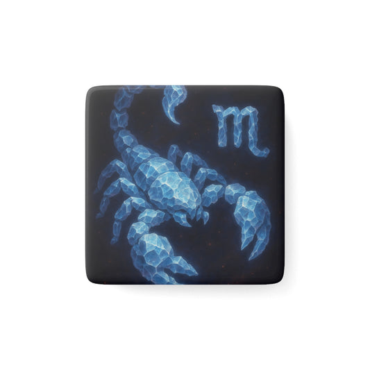 Scorpio Zodiac Porcelain Magnet, Astrological Decor, Astrology Gift, Home or Office Magnet, Birthday Gift for Scorpio