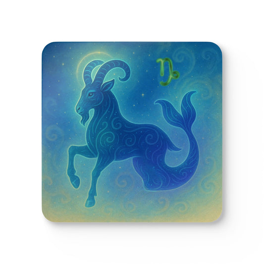 Zodiac Capricorn Coaster Set - Astrological Decor for Home