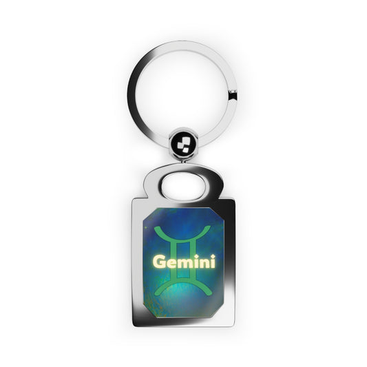 Gemini Keyring - Unique Photo Keychain for Astrology Lovers