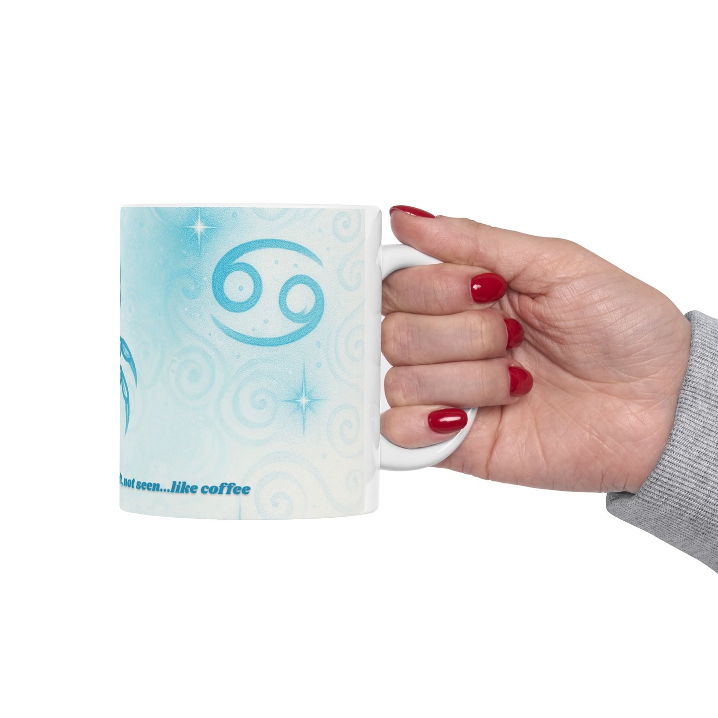 Zodiac Cancer Mug - Ceramic Coffee Cup with Cheeky Quote