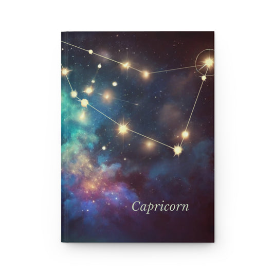 Capricorn Constellation Hardcover Journal - Celestial Theme for Astrology Lovers