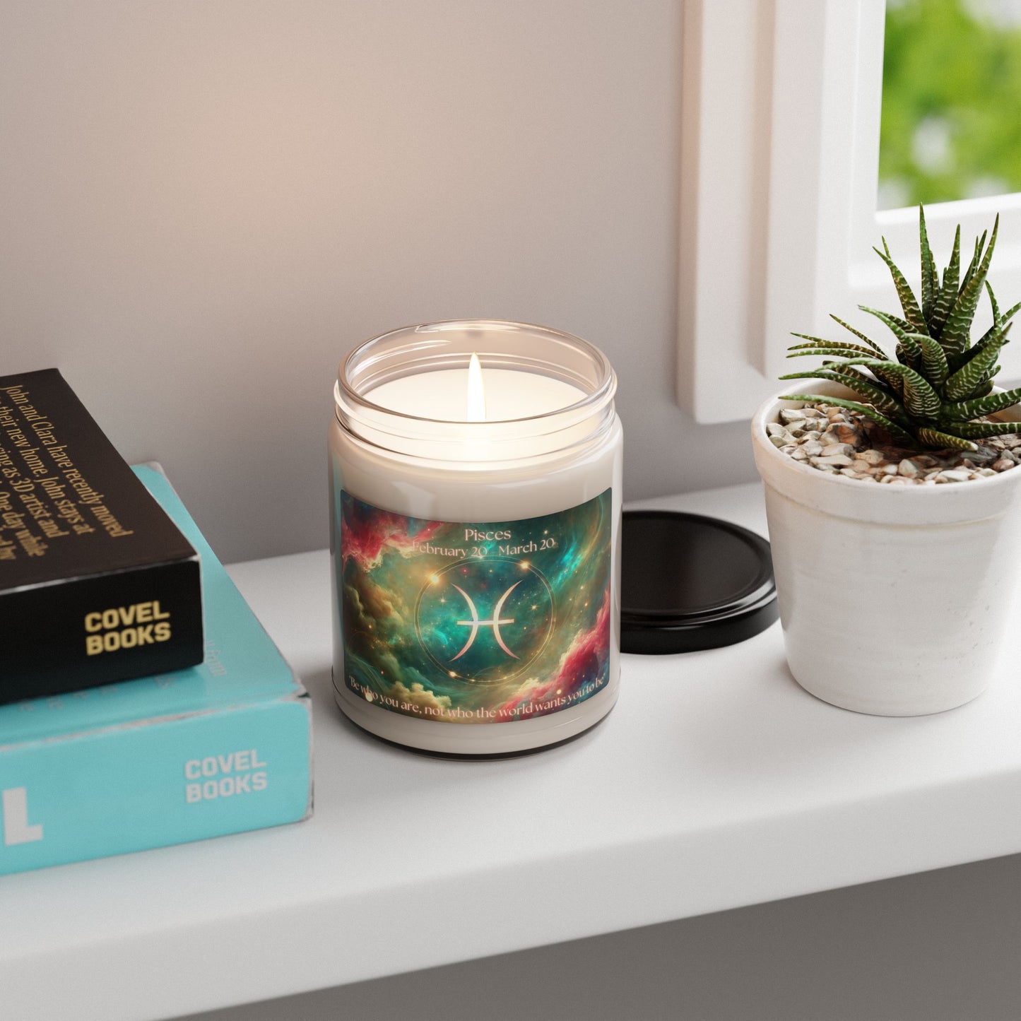 Pisces Scented Soy Candle - 9oz Zodiac Aromatherapy Gift